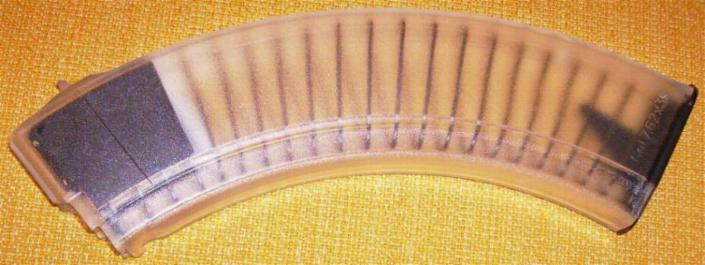 AK47 AKM polymer transparent magazine 40rds